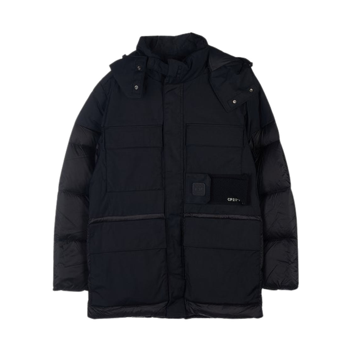 C.P. 컴퍼니 메트로폴리스 시리즈 후드 다운 자켓 블랙 - 22FW(C.P. Company Metropolis Series Hooded Down Jacket Black - 22FW)
