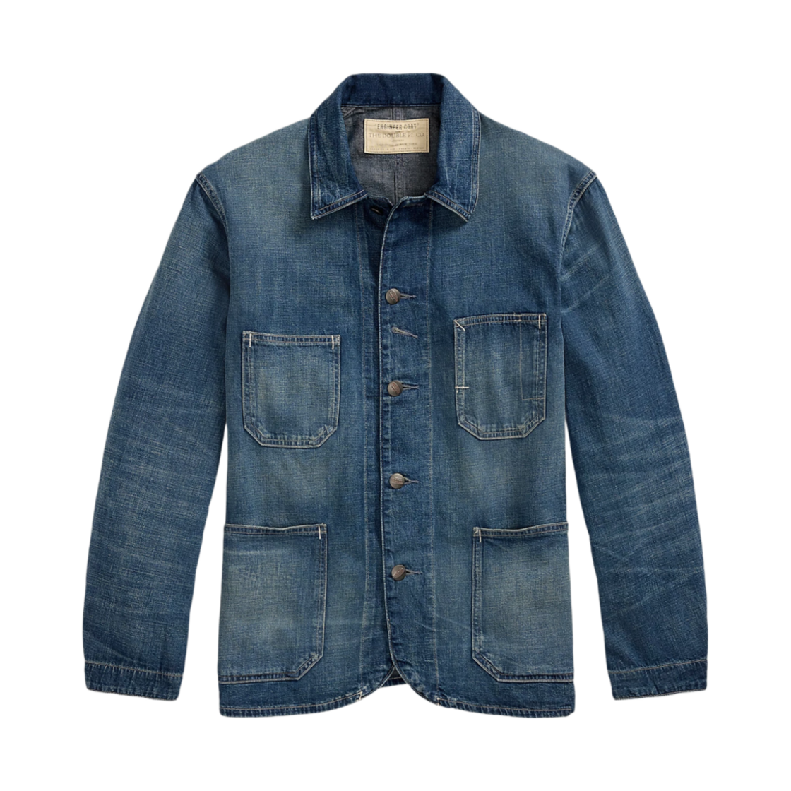 더블알엘 코튼 리넨 데님 엔지니어 자켓 토링턴 워시(Double RL Cotton Linen Denim Engineer Jacket Torrington Wash)