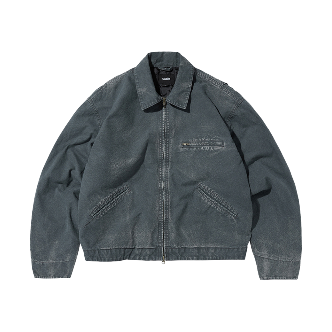 SD4FJA501GY Suade Washed Work Jacket Gray