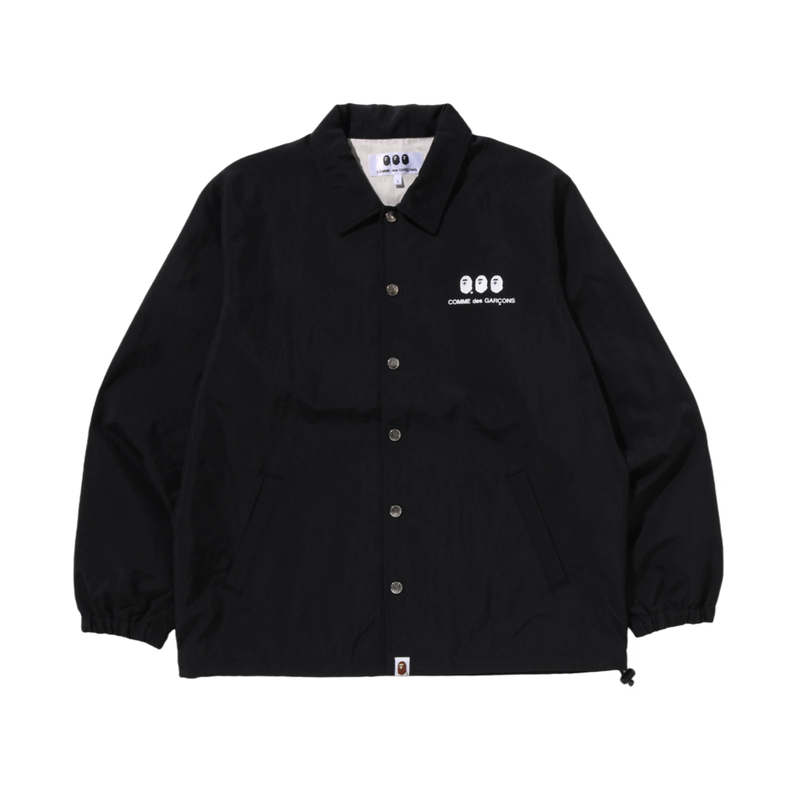 베이프 x 꼼데가르송 오사카 코치 자켓 블랙(BAPE x Comme des Garcons Osaka Coach Jacket Black)