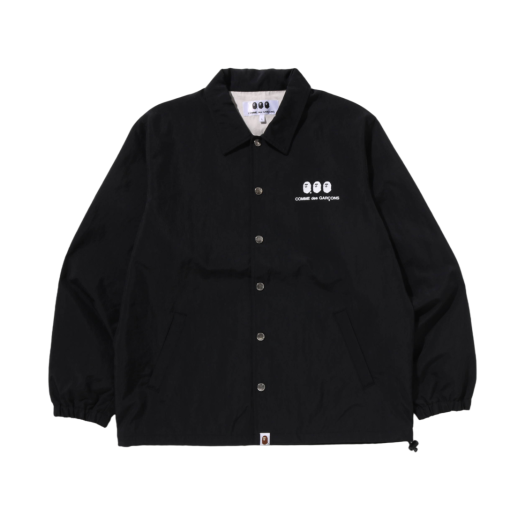 1L23-140-905 BAPE x Comme des Garcons Osaka Coach Jacket Black