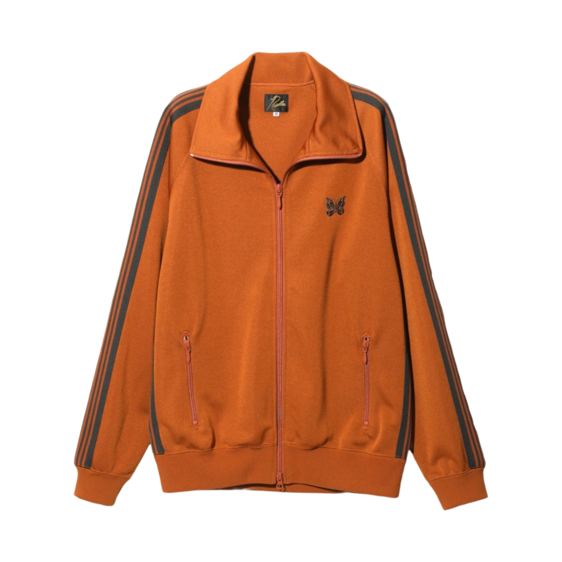 OT226A Needles Track Jacket Poly Smooth Rust