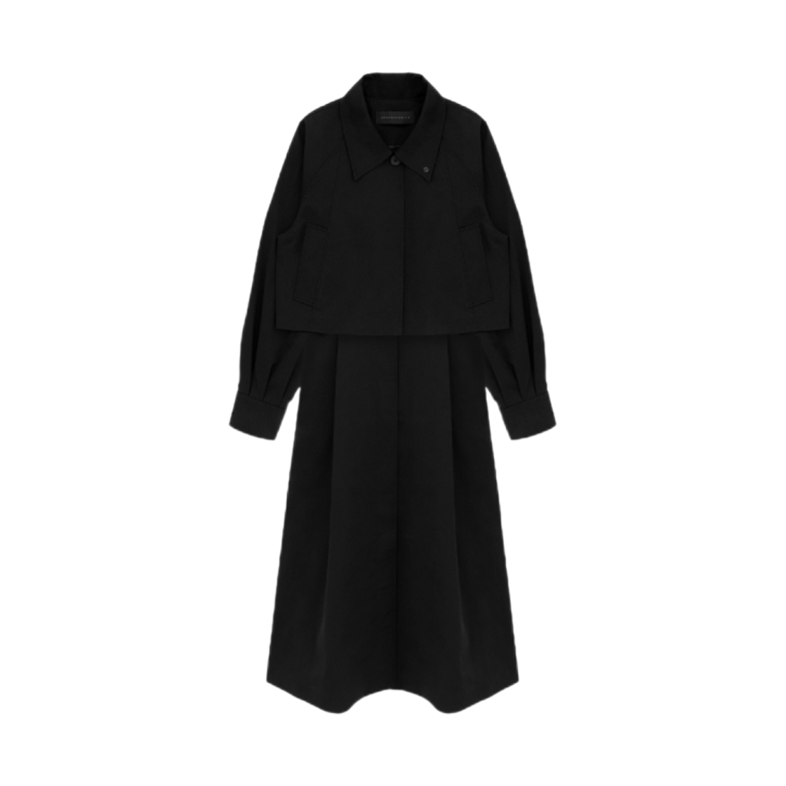 (W) 트리밍버드 스테디 쓰리웨이 트렌치 코트 블랙((W) Treemingbird Steady 3-Way Trench Coat Black)