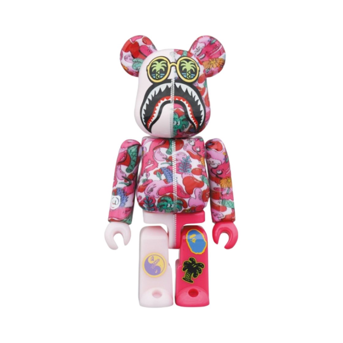 베어브릭 x 스티븐 해링턴 x 베이프 샤크 100％ & 400％ 세트 핑크 카모(Bearbrick x Steven Harrington x BAPE Shark 100％ & 400％ Set Pink Camo) - 3
