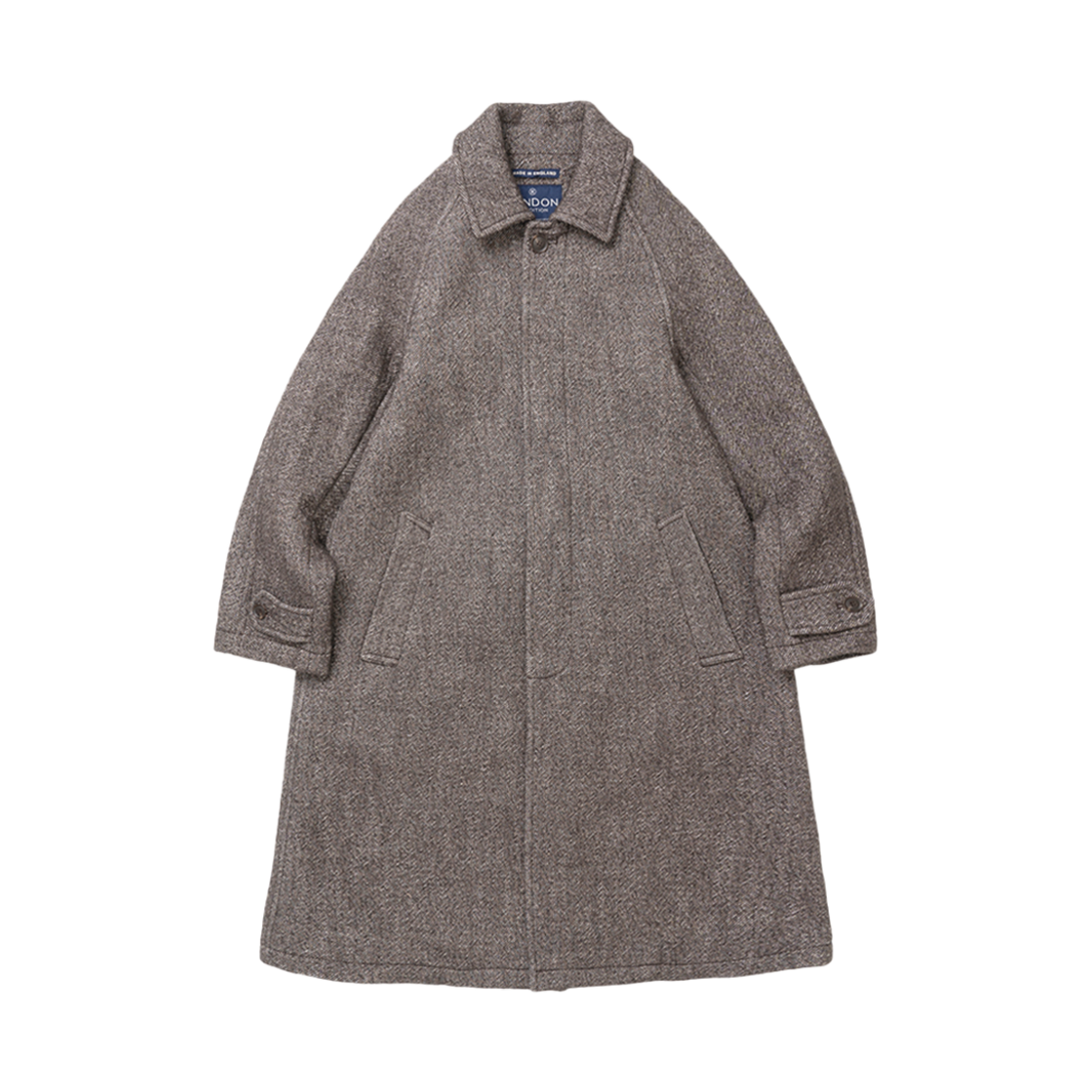 런던 트레디션 트윌 인벌티드 플릿츠 울 코트 브라운 2373(London Tradition Twill Inverted Pleats Wool Coat Brown 2373)