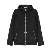 Stone Island 4100097 Nylon Metal Watro-TC in Econyl Hooded Jacket Black - 25SS