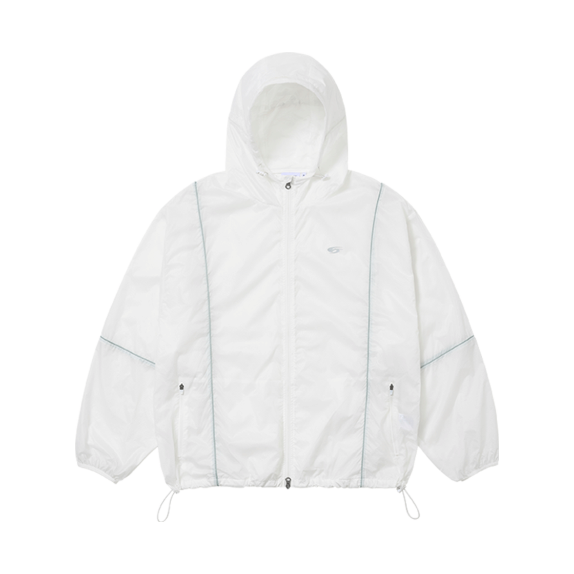 스포츠뎁트 립스탑 파이핑 윈드브레이커 화이트(Sports Dept Lipstop Piping Windbreaker White)