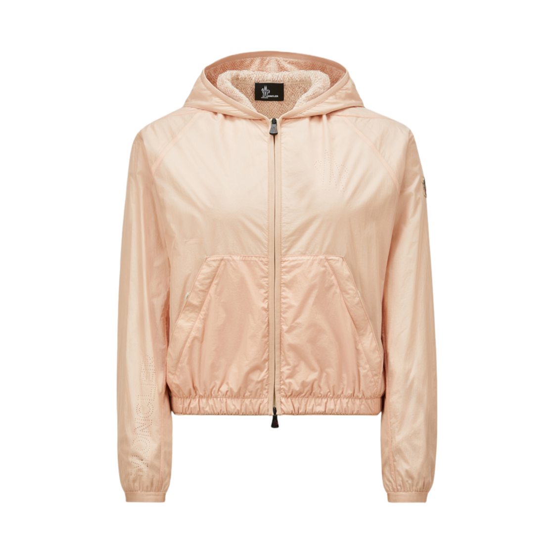 (W) 몽클레르 로고 후드 핑크 - 25SS((W) Moncler Logo Hoodie Pink - 25SS) - 1