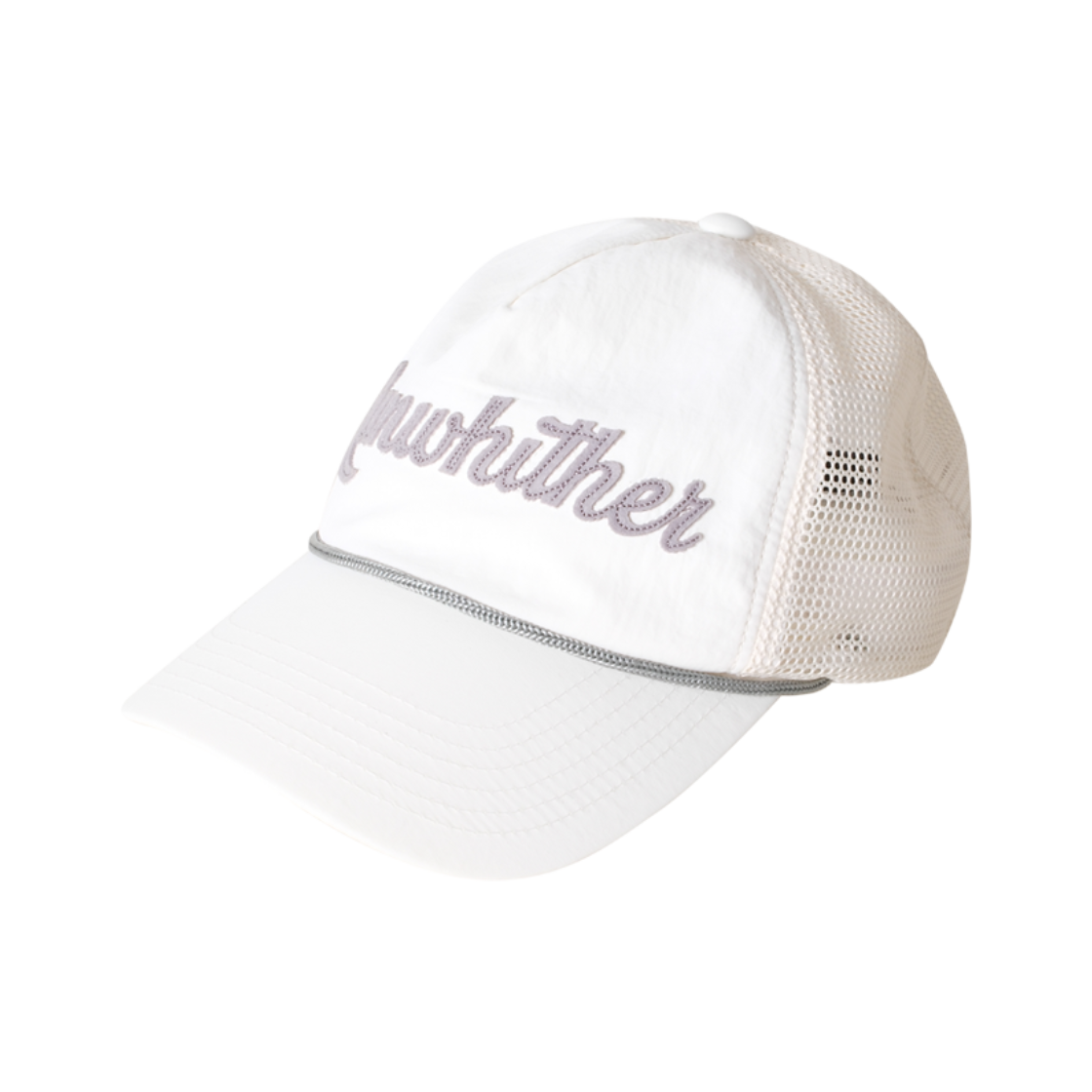 런위더 트러커 캡 아이보리(runwhither Trucker Cap Ivory)