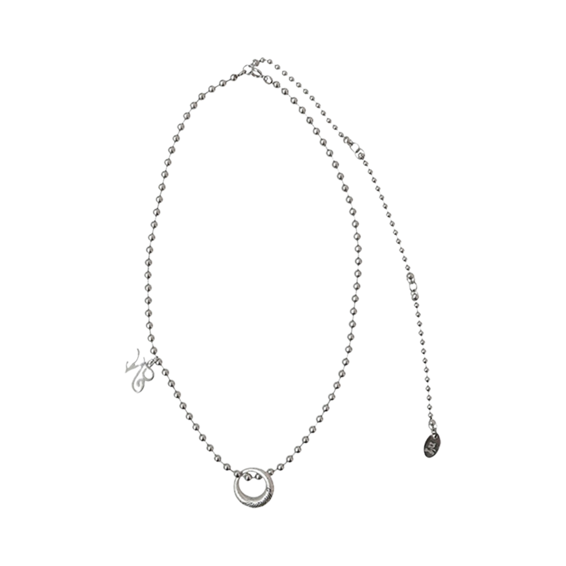 엔프프 엔프프 로고 펜던트 넥클리스