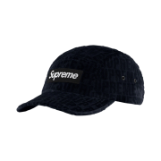 Supreme Velvet Pattern Camp Cap Black - 21FW
