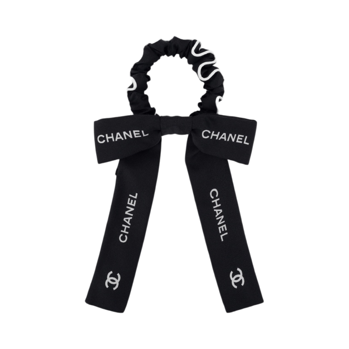 (W) 샤넬 헤어 액세서리 & 블랙 에크루((W) Chanel Hair Accessory & Black Ecru) - 1