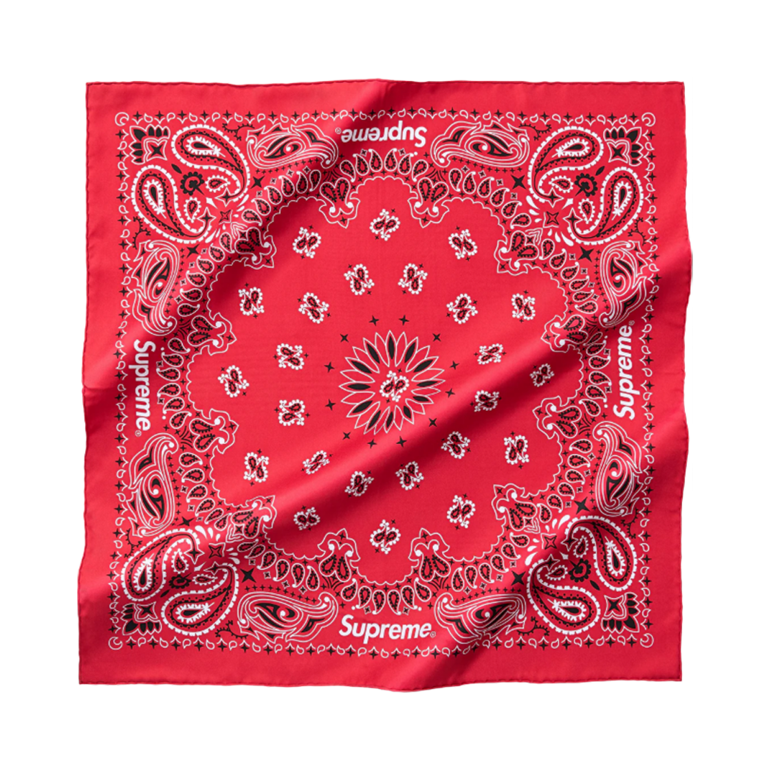 슈프림 실크 반다나 레드 - 25SS