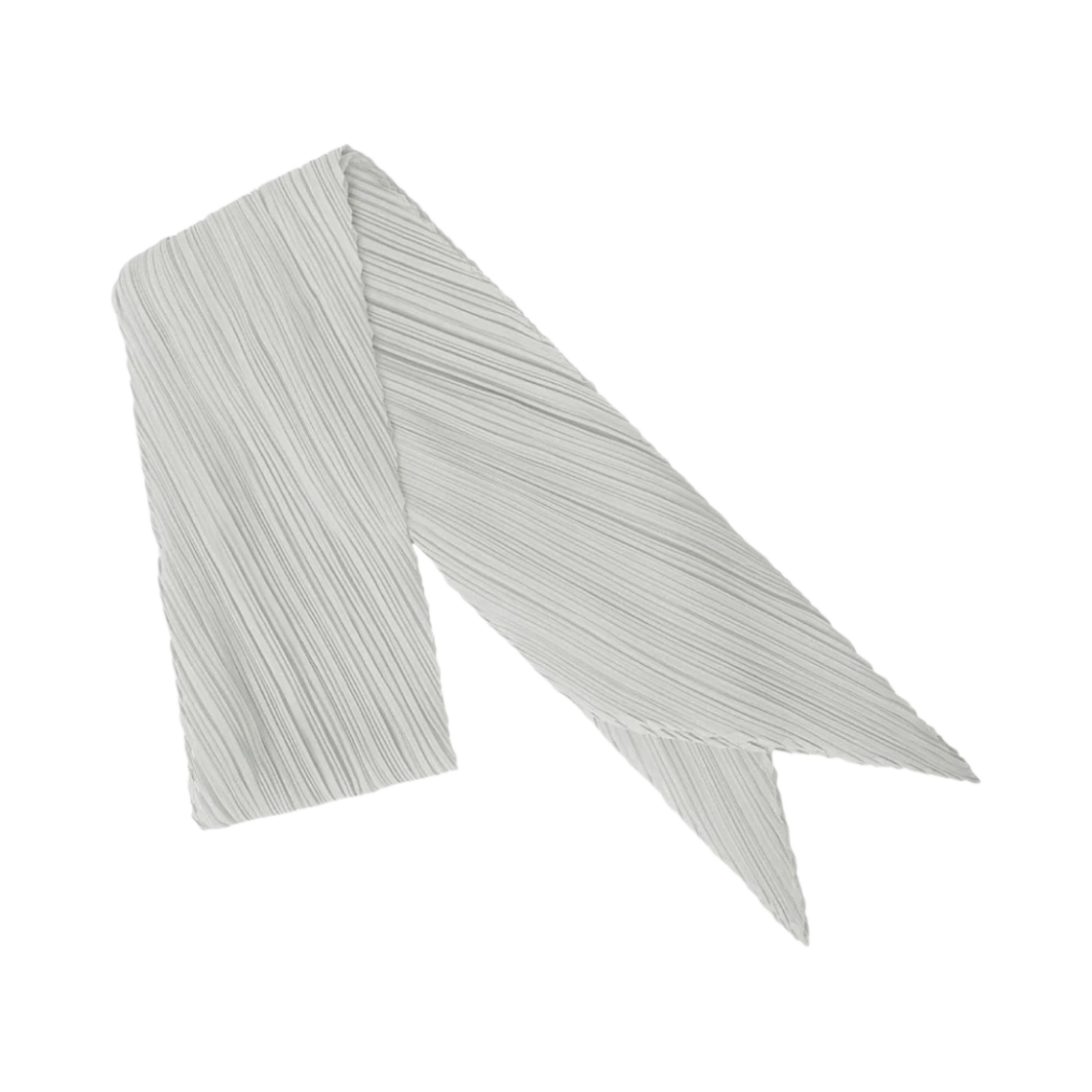 AD001-10 (W) Pleats Please Issey Miyake Basic Scarf Light Gray