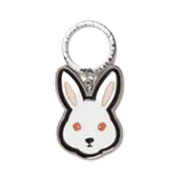Human Made Animal Head Keyring Pink