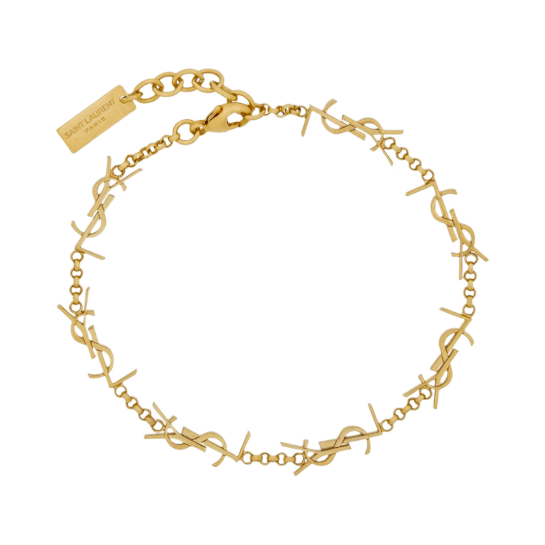 (W) 생로랑 카산드라 체인 브레이슬릿 메탈 골드((W) Saint Laurent Cassandre Chain Bracelet in Metal Gold)