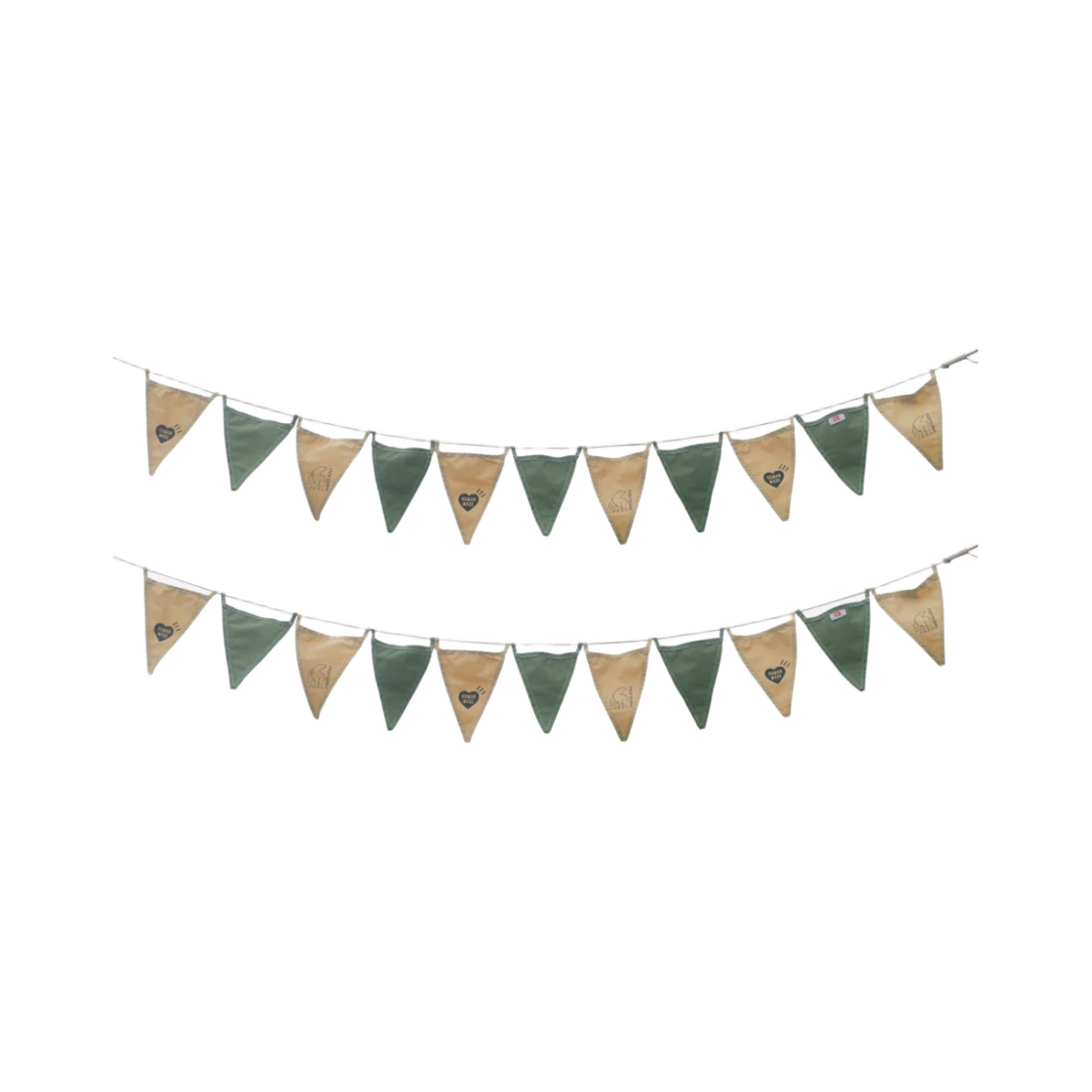 XX25GD030 Human Made x Nordisk Flag Lines Olive drab (Set of 2)