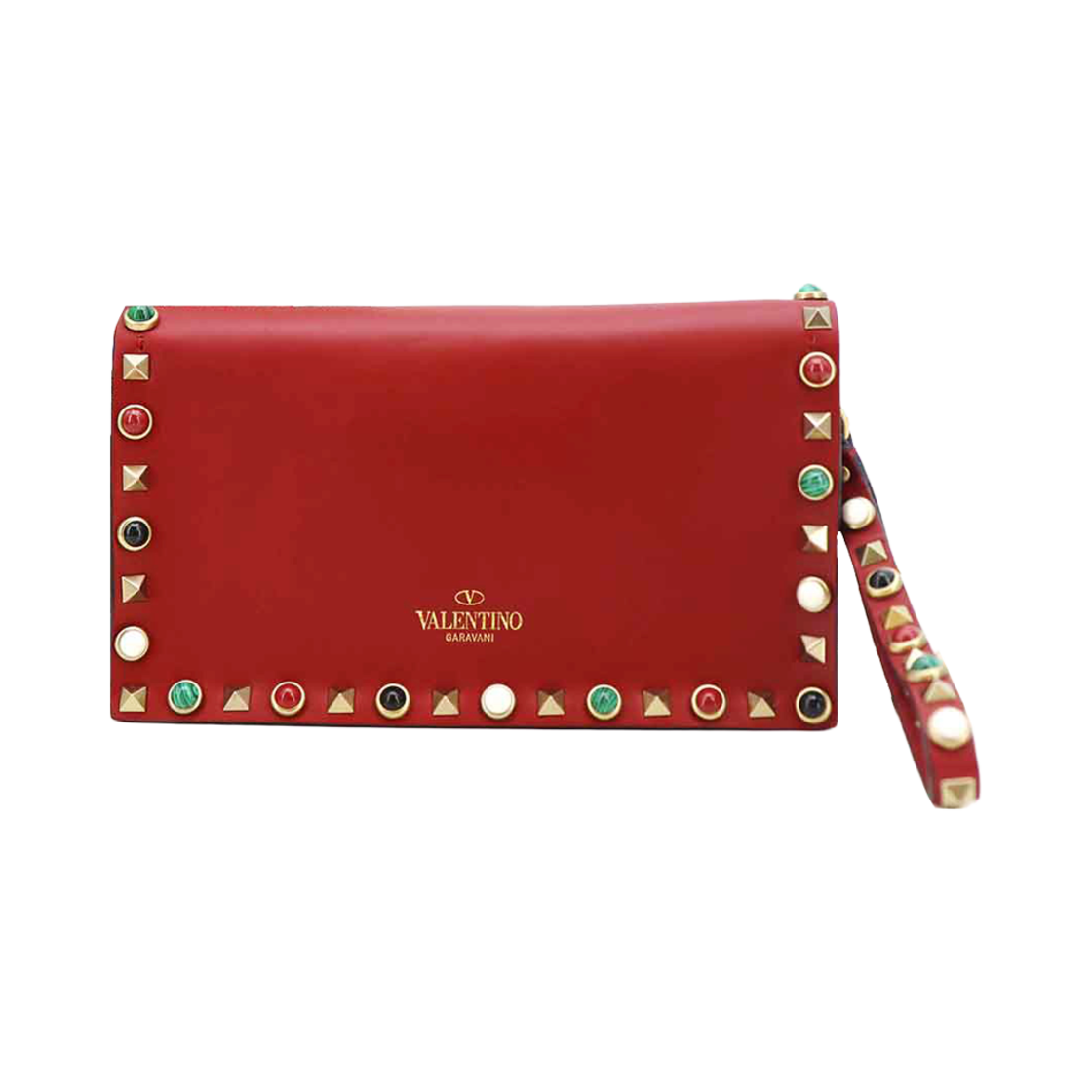 ITDME287JHT6 Valentino Rockstud Flap Clutch KW0B0960