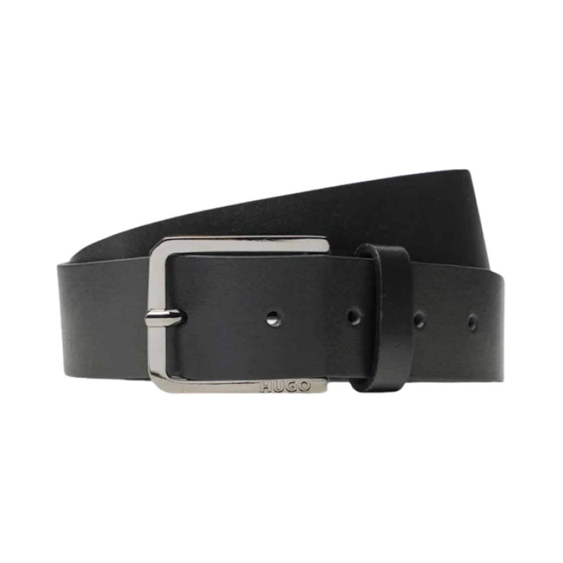 50491966-001 Hugo Boss Leather Belt with Buckle Black