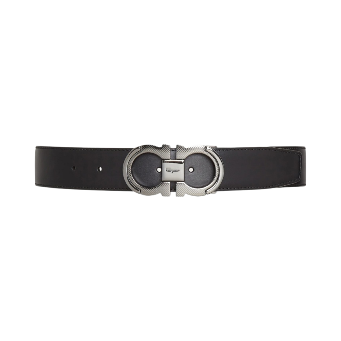 페라가모 리버시블 어드저스터블 간치니 벨트 블랙 브라운(Ferragamo Reversible and Adjustable Gancini Belt Black Brown) - 1