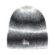 Stussy Knit Stripe Cuff Beanie Black