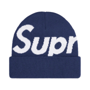 Supreme Big Logo Beanie Navy