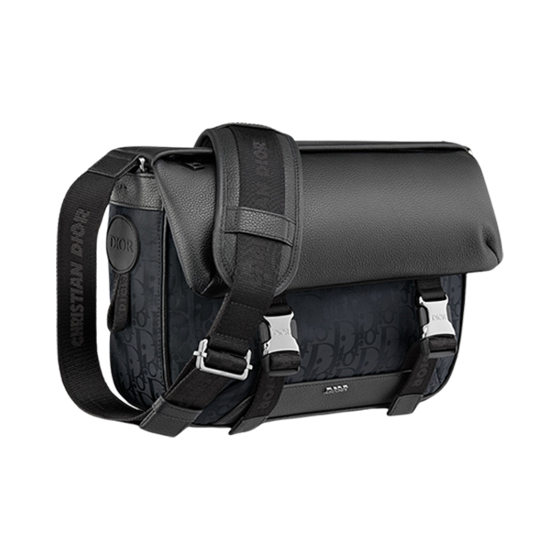 디올 익스플로러 메신저 백 블랙 오블리크 미라쥬(Dior Explorer Messenger Bag Black Oblique Mirage) - 3