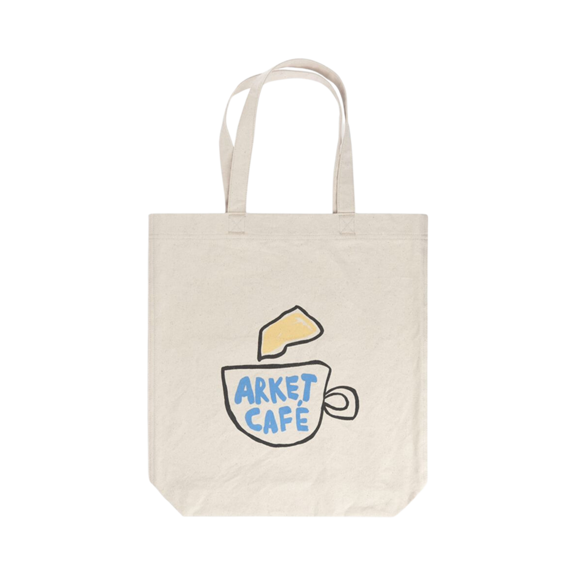 1105069-002 Arket Cafe Canvas Tote Bag White