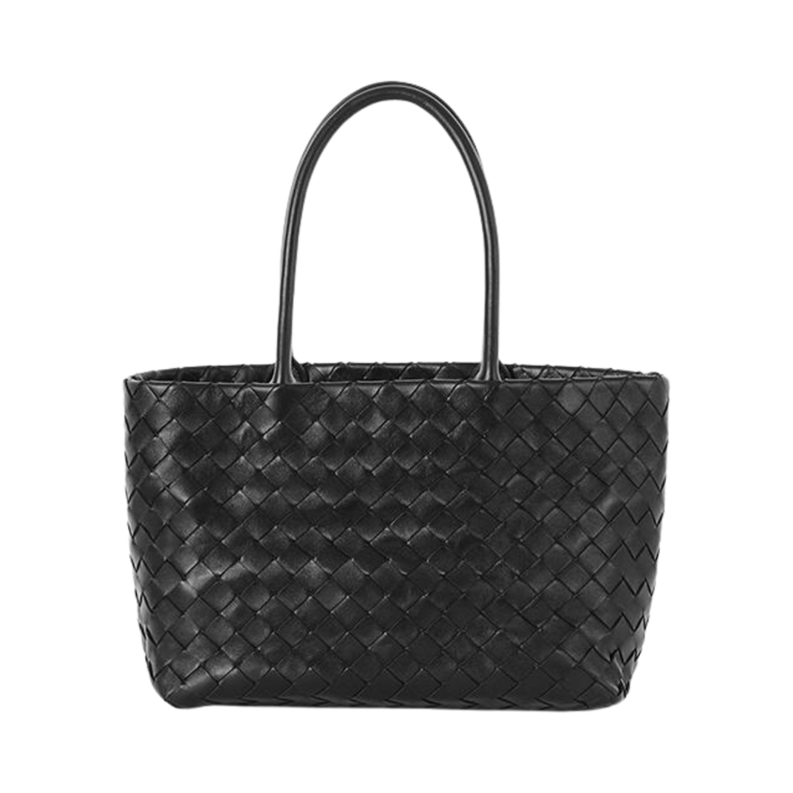 보테가 베네타 인트레치아토 토트백 블랙