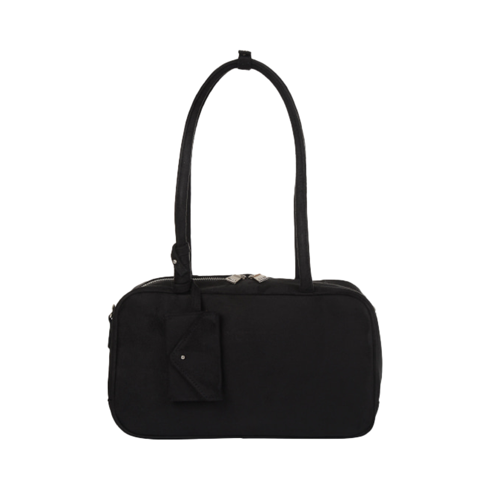 아노에틱 스웨이드 토트백 위드 카드케이스 블랙(Anoetic Suede Tote Bag With Cardcase Black) - 1