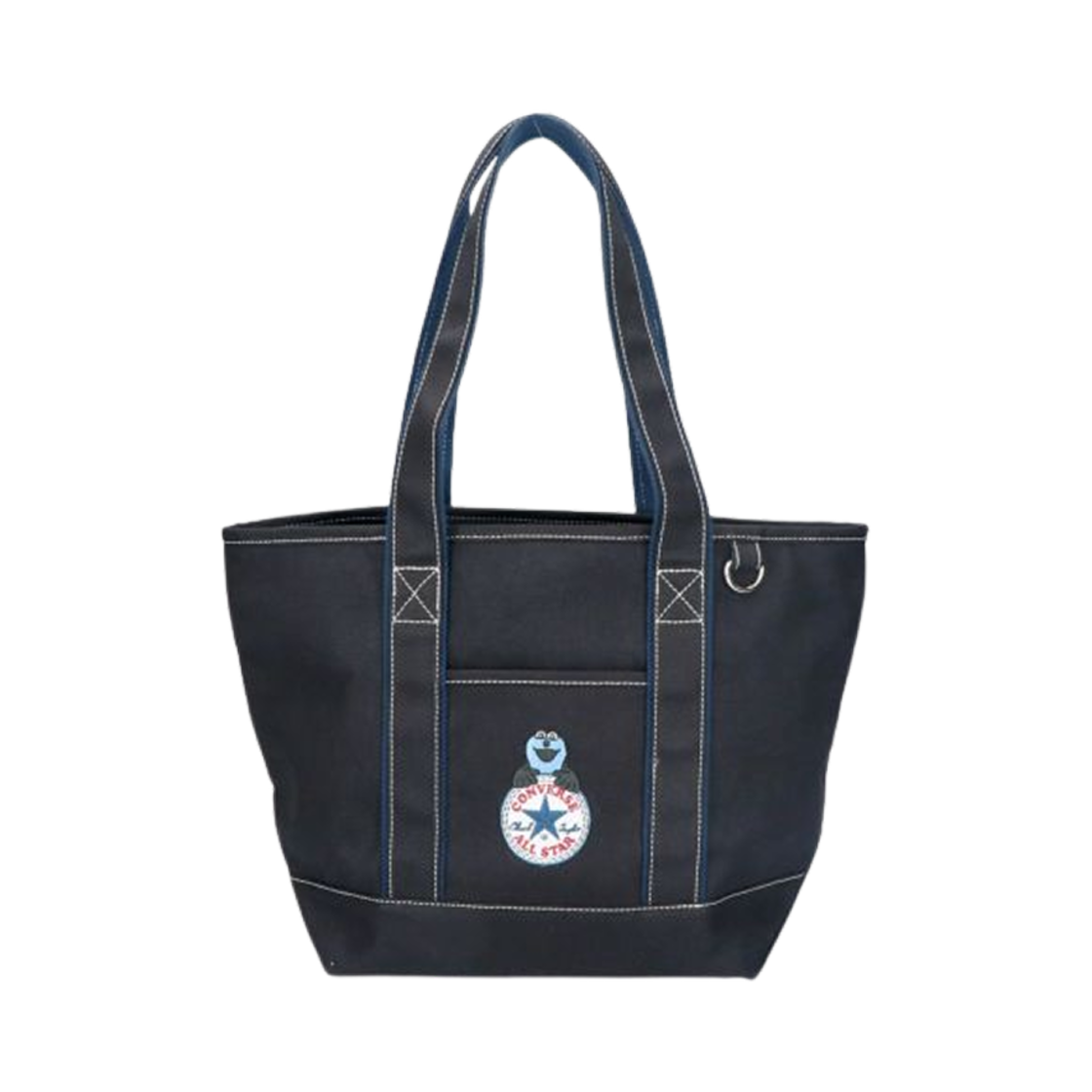 컨버스 x 퍼펫 순순 캔버스 토트백 M 블랙(Converse x Puppet Sunsun Canvas Tote Bag M Black)