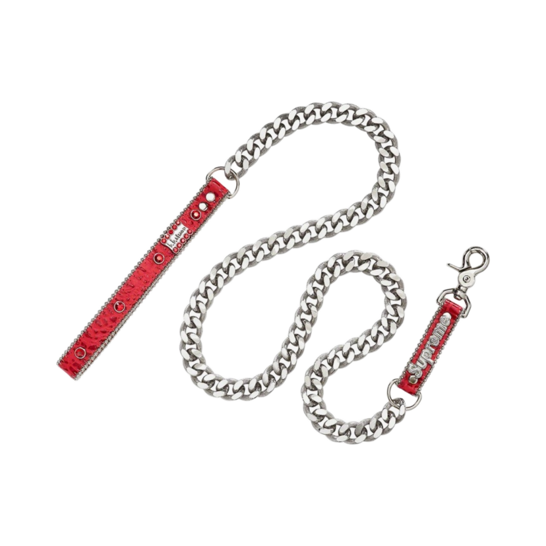- Supreme x B.B. Simon Studded Dog Leash Red - 22SS