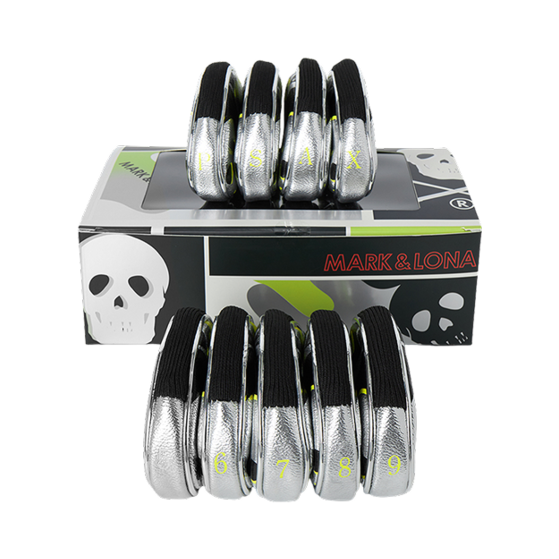 MLS-4A-SH07 Mark & Lona Golf Iron Headcover Yellow - 9 Pack