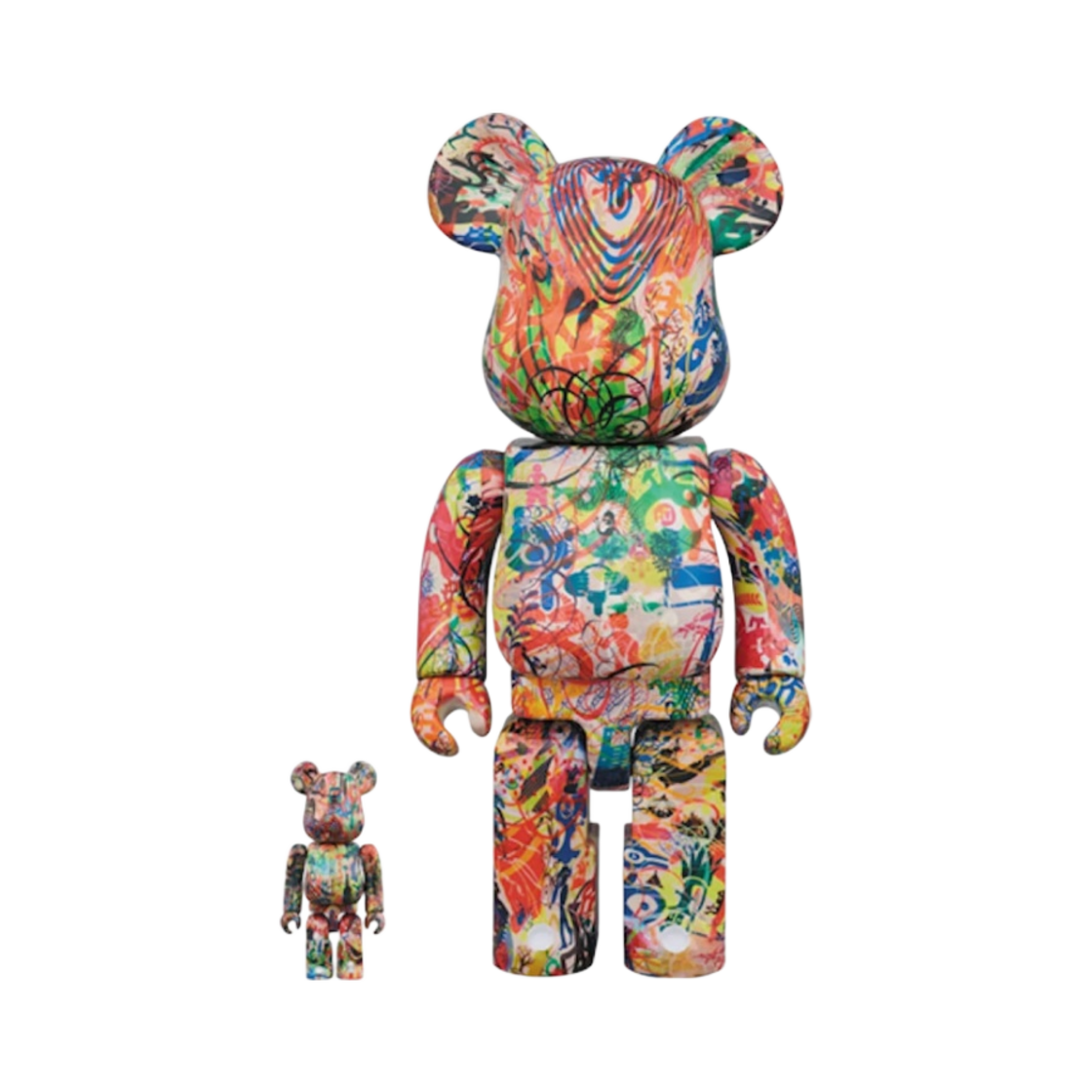 베어브릭 라이언 맥기니스 더 레이지 로직 오브 이그나바 레이시오 100% & 400% 세트(Bearbrick Ryan Mcginness The Lazy Logic of Ignava Ratio 100% & 400% Set) - 1