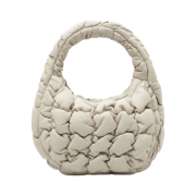 COS Quilted Micro Bag Leather White