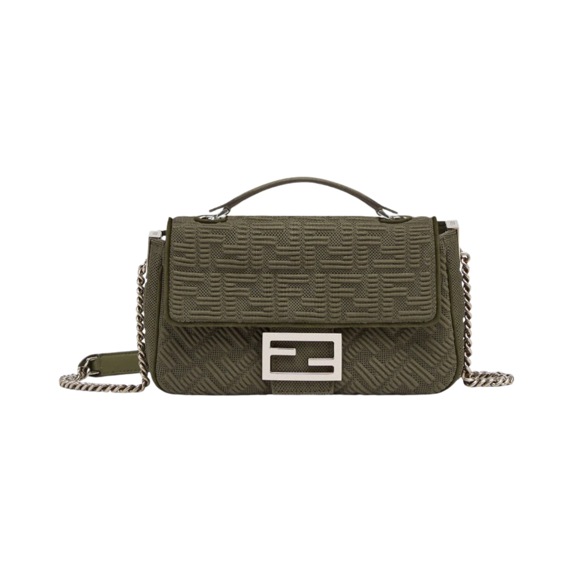 FF Tapestry Fabric ☆FENDI☆ Baguette Chain Midi バッグ GLEY Baguette Chain Midi Fabric Multicolour | Fendi