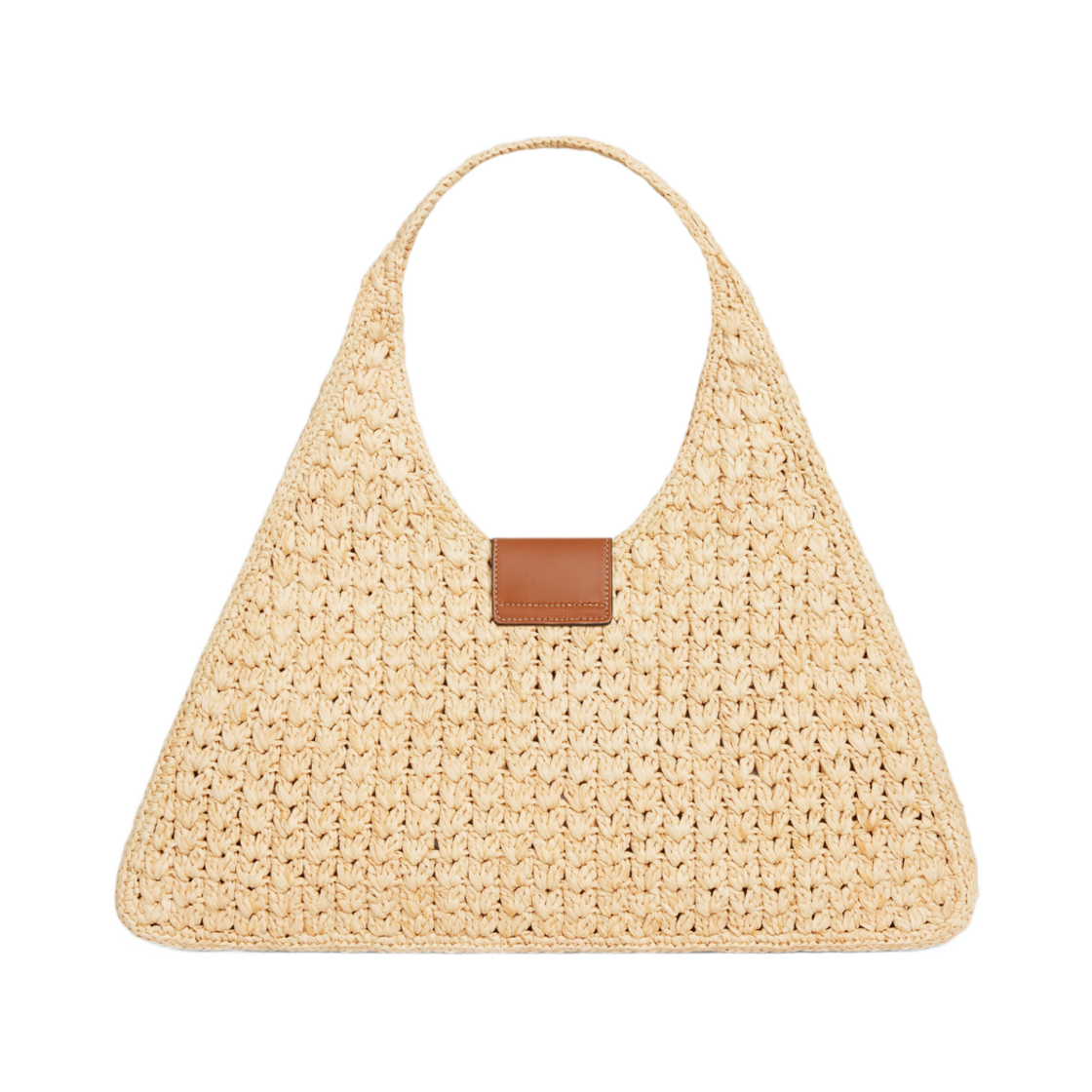 셀린느 카바스 트라이앵글 라피아 앤 카프스킨 내츄럴 탄(Celine Cabas Triangle in Raffia and Calfskin Natural Tan) - 3