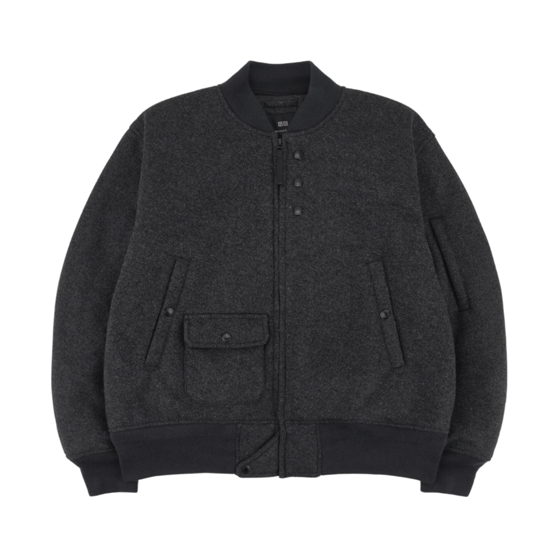 유니클로 x 엔지니어드 가먼츠 퍼프테크 숏 블루종 다크 그레이(Uniqlo x Engineered Garments Pufftech Short Blouson Dark Gray)
