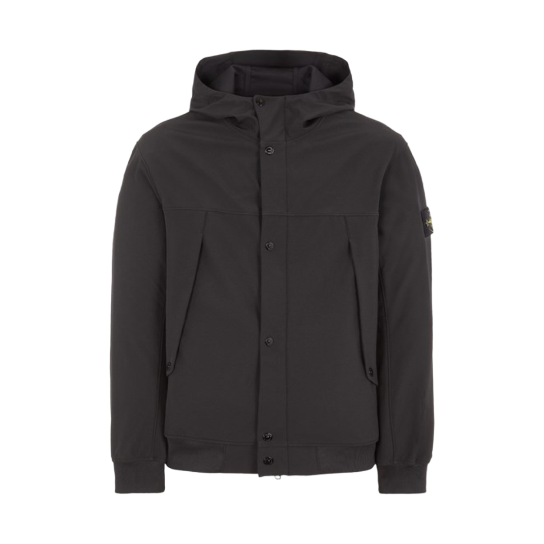 Stone Island 40227 Light Soft Shell-R E.Dye Technology In Recycled Polyester Hooded Blouson Black - 24SS