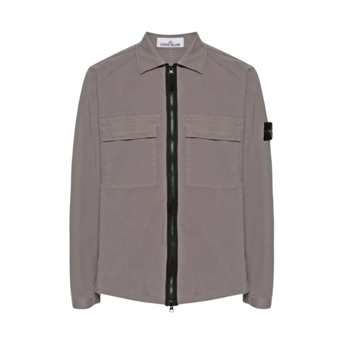 801512011-V0092 Stone Island 12011 Overshirt Dove Grey- 24SS