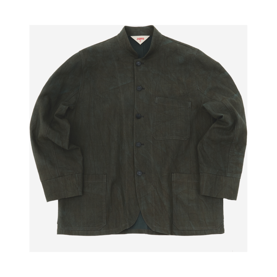 자고류 내추럴 다잉 워크 자켓 카키(Jagoryu Natural Dyeing Work Jacket Khaki)