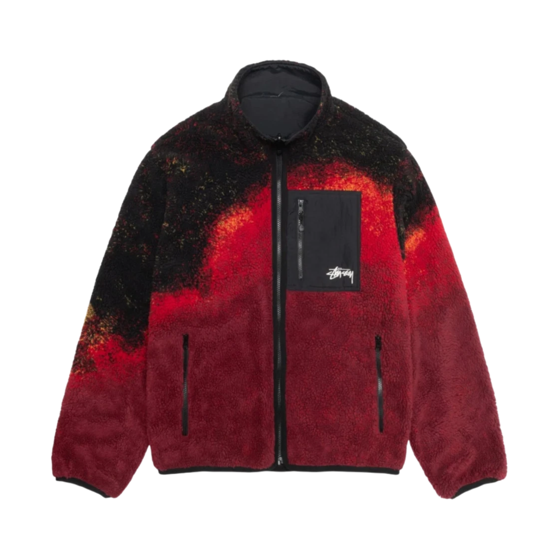 Stussy Stussy Sherpa Reversible Jacket Lava · M