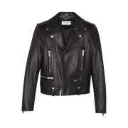 Saint Laurent Classic Motorcycle Jacket in Lambskin Black