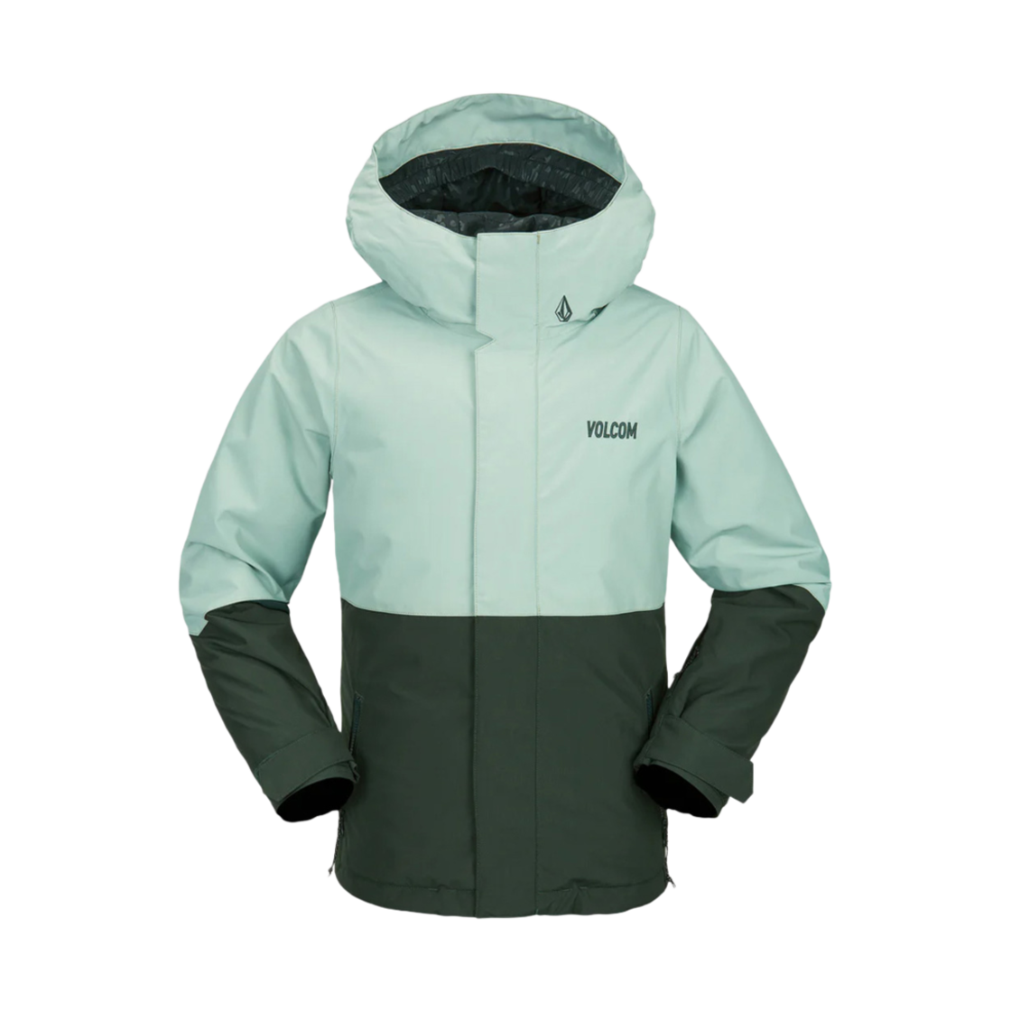 VU244JS808LG Volcom Kids SassNFras Ins Jacket Light Grey