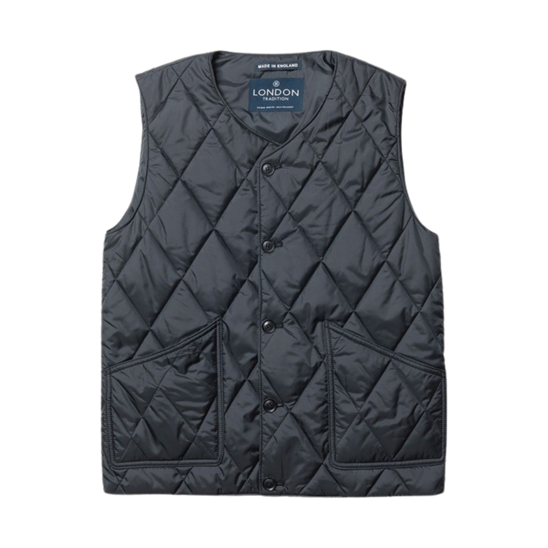 런던 트레디션 퀼티드 베스트 블랙 60 다이아몬드