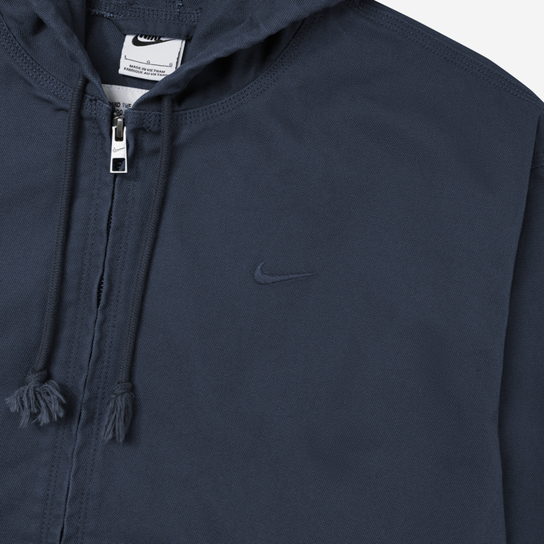 나이키 라이프 풀 집 언라인드 자켓 썬더 블루 팬텀 - 아시아(Nike Life Full Zip Unlined Jacket Thunder Blue Phantom - Asia) - 3