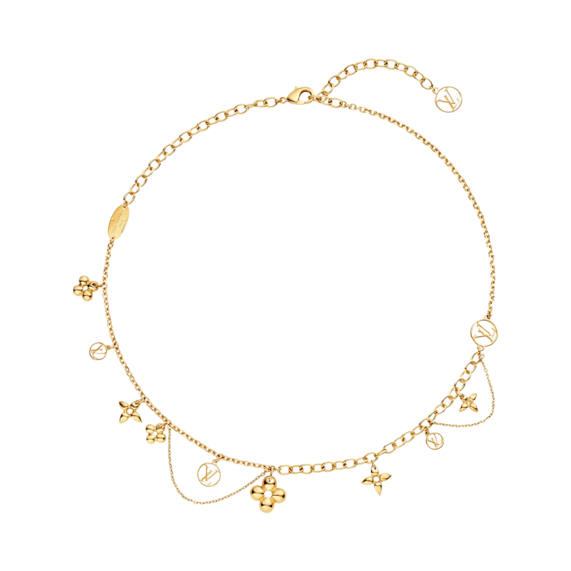 (W) 루이비통 블루밍 서플 네클리스 골드((W) Louis Vuitton Blooming Supple Necklace Gold) - 1