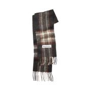 Acne Studios Tartan Check Muffler Anthracite Grey