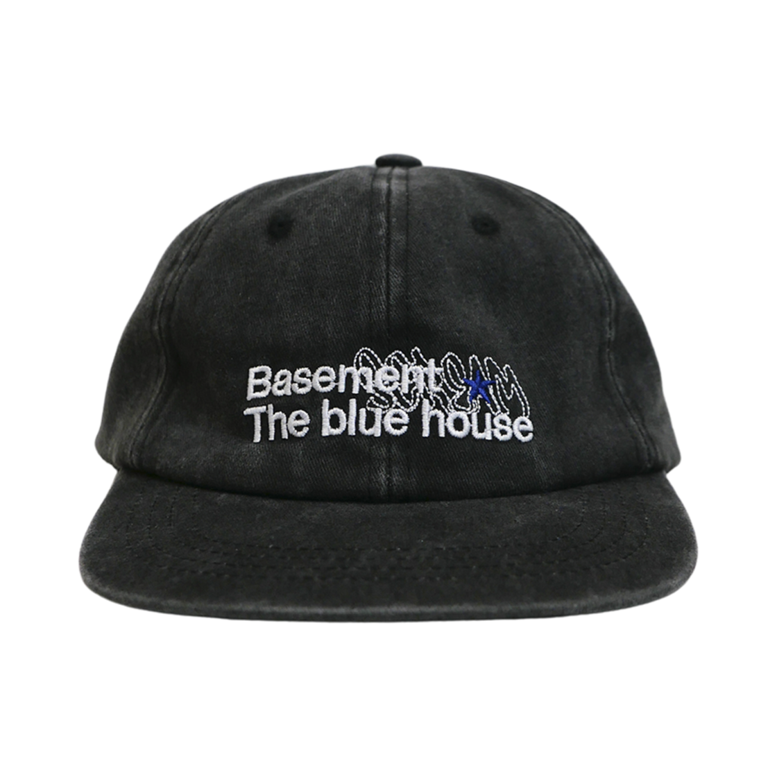 베이스크림 베이스먼트 워시드 캡 블랙(Basecream Basement Washed Cap Black)