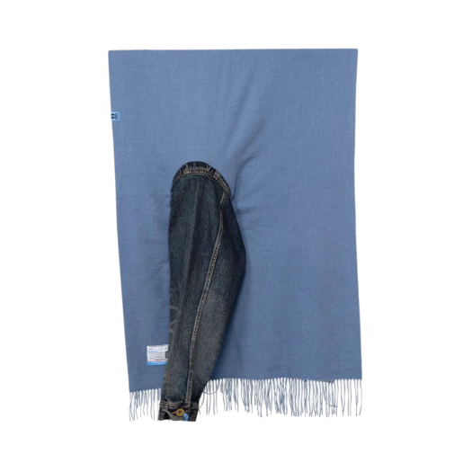 A11AC021-INDIGO Maison Mihara Yasuhiro Denim Sleeve Stole Indigo